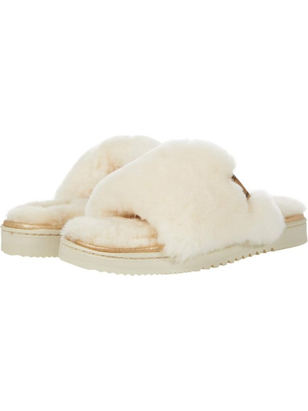 Cozy Shearling Slide Sandal Slippers for Women | Easy On/Off Comfort Footwear